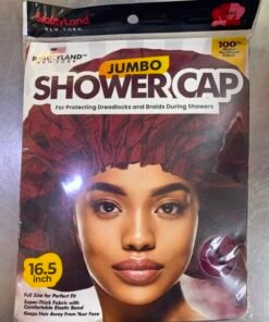 BEAUTY LAND JUMBO SHOWER CAP 16.5INCHES BURGUNDY