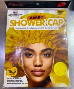 BEAUTY LAND JUMBO SHOWER CAP 16.5INCHES YELLOW