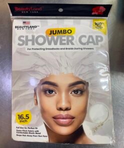 BEAUTY LAND JUMBO SHOWER CAP 16.5INCHES WHITE
