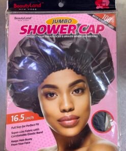 BEAUTY LAND JUMBO SHOWER CAP 16.5INCHES BLACK
